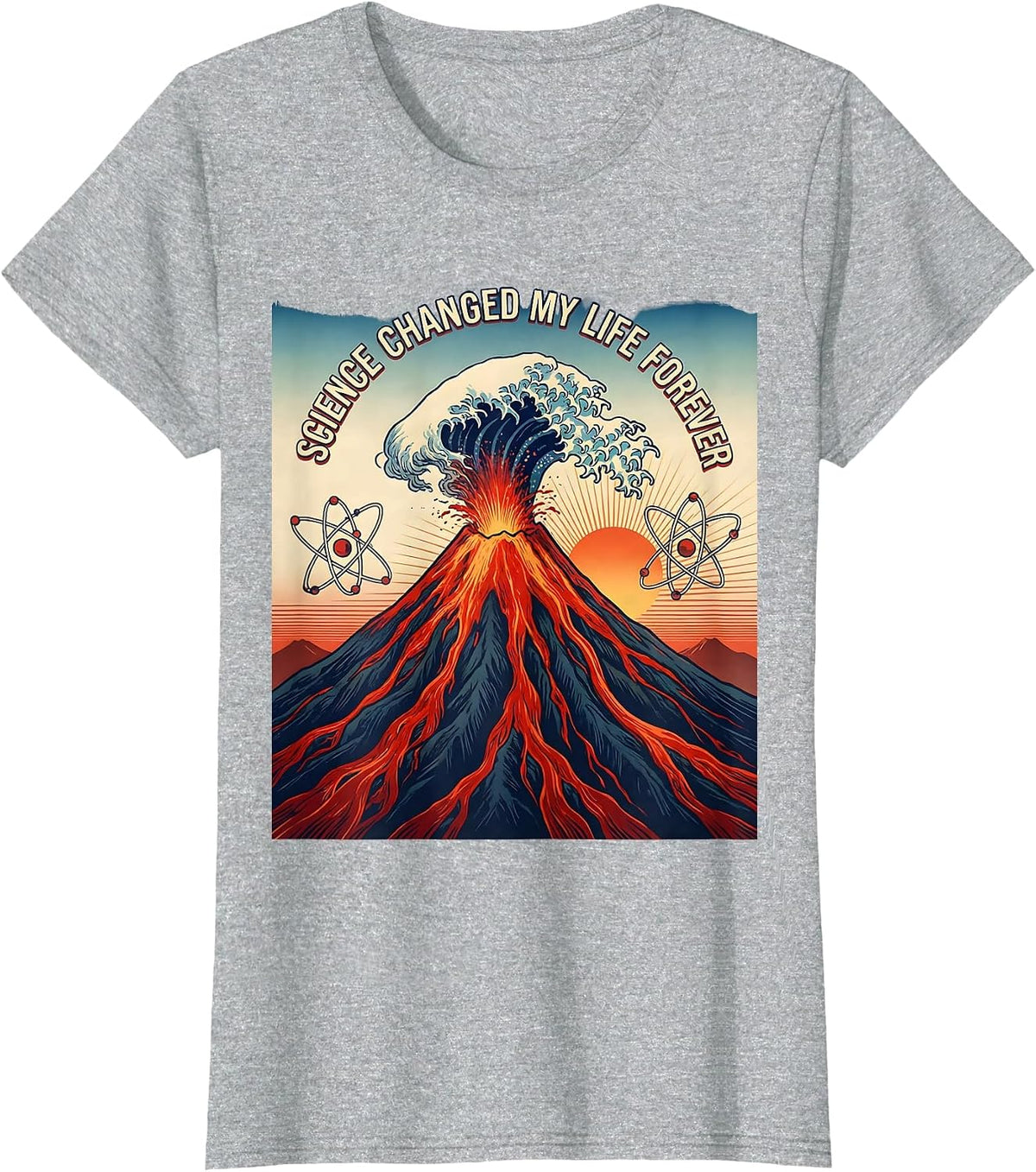 Science Changed My Life Back to School Teacher T-Shirt - Heather Grey