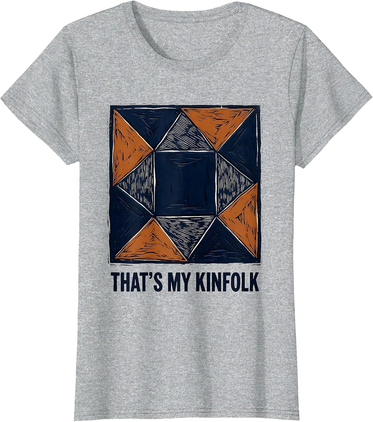 That's My Kinfolk Funny Family Reunion Matching T-Shirt - Heather Grey