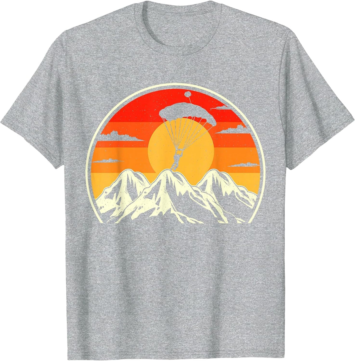Skydiving Sunset T-Shirt - Heather Grey