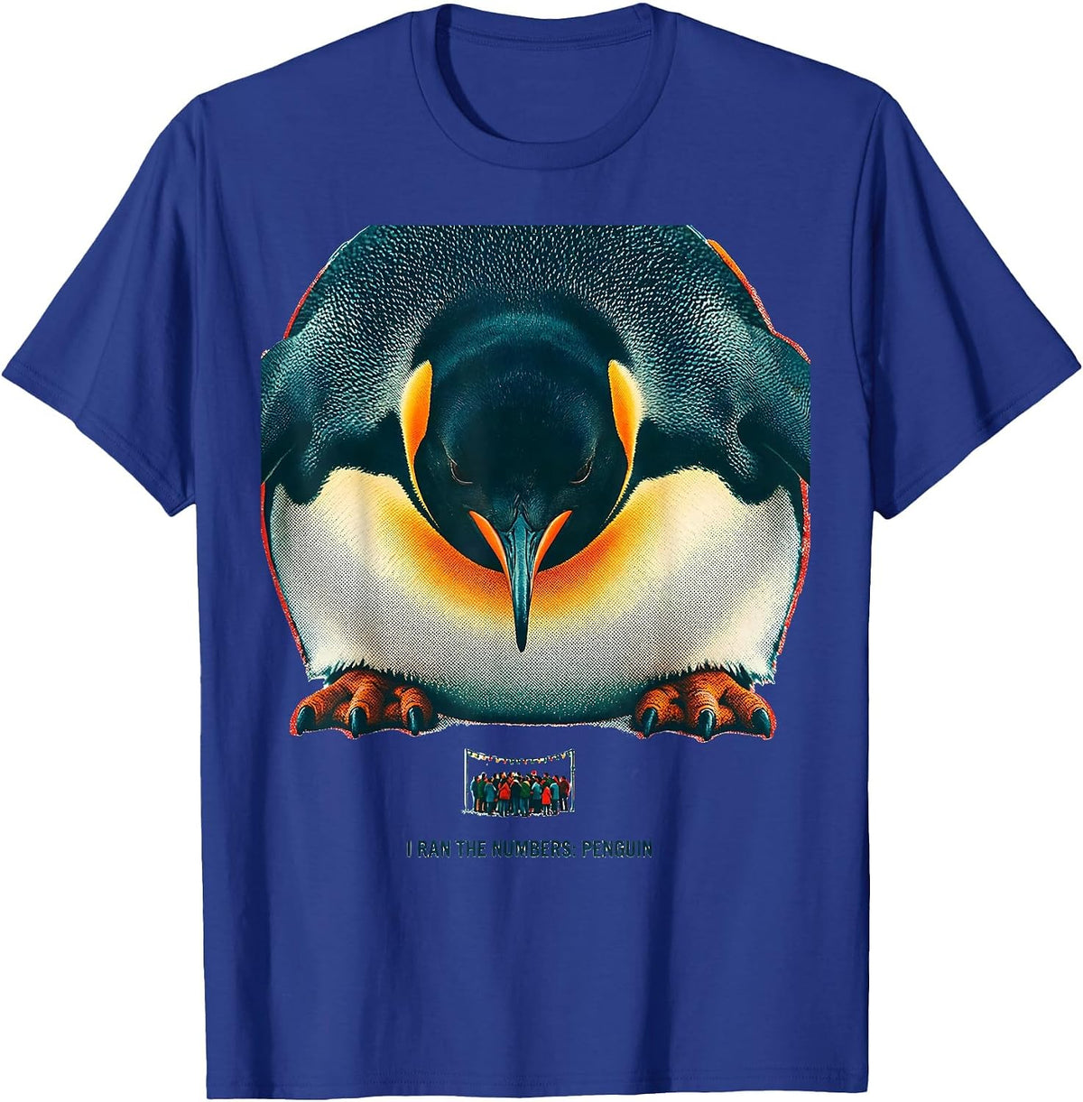 I Ran The Numbers: Penguin Funny Christmas Penguin Lover T-Shirt - Royal Blue