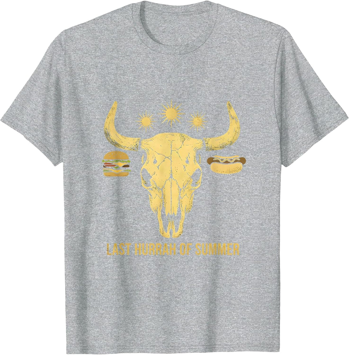 Men's Last Hurrah of Summer Labor Day Design T-Shirt - Heather Grey