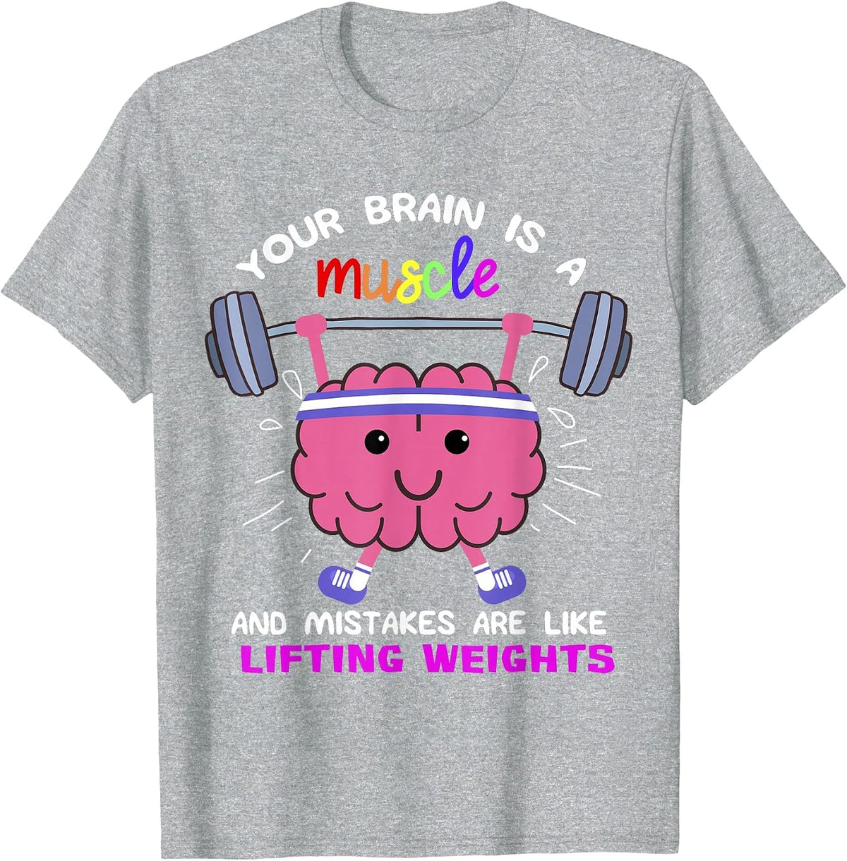 Growth Mindset Teacher Shirt, Inspirational Shirts T-Shirt - Heather Grey