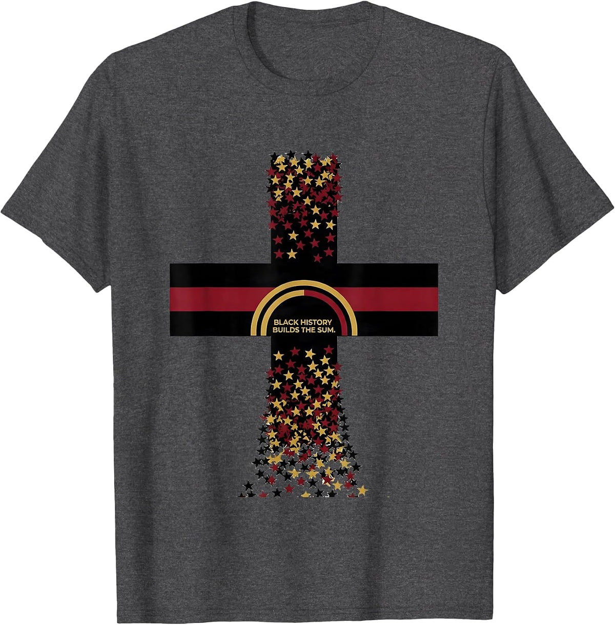 Men's Black History Builds The Sum Equality Greater Than Division T-Shirt - Dark Heather Grey