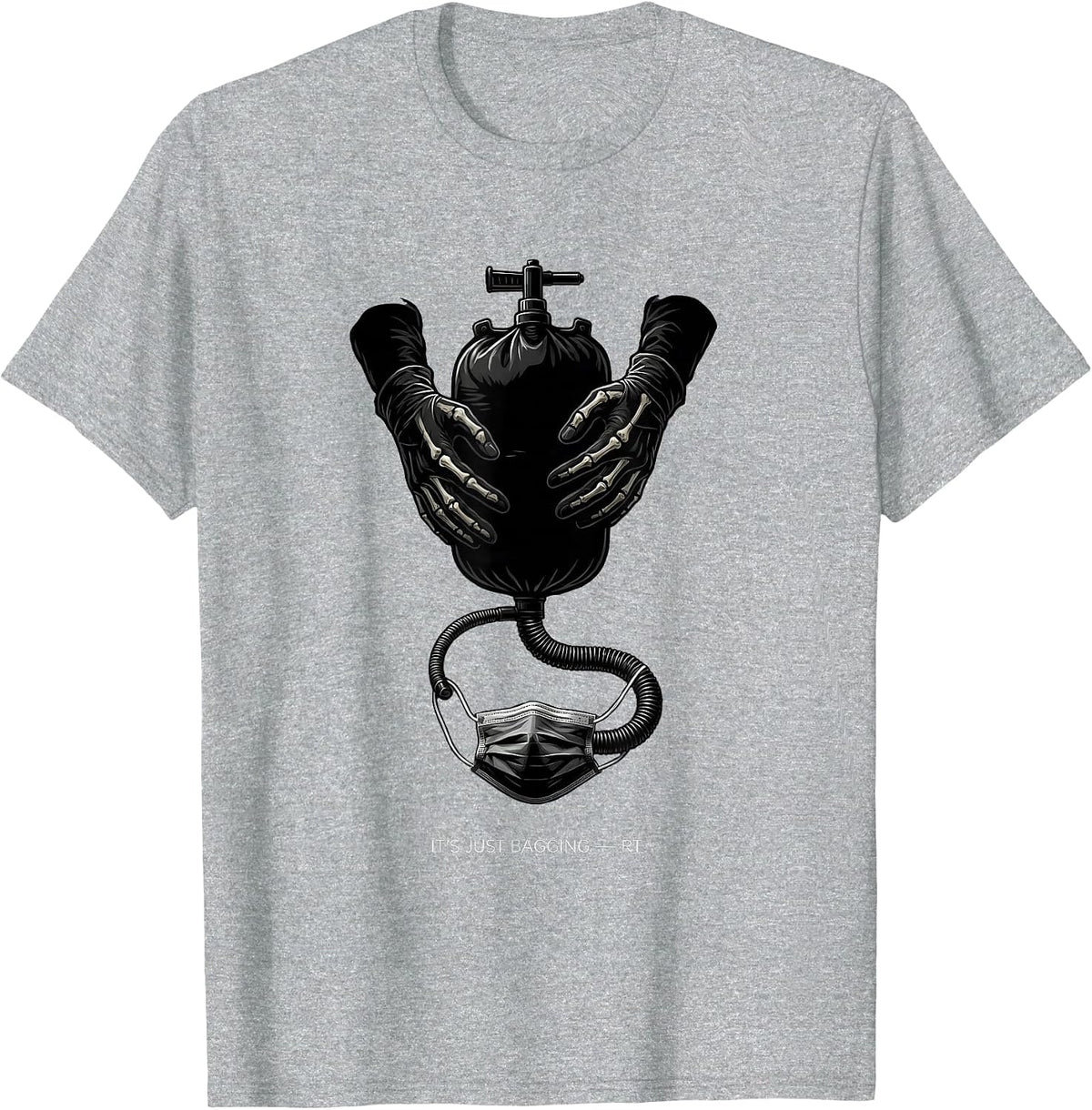 Men's It's Just Bagging — RT Funny Respiratory Therapist T-Shirt - Heather Grey