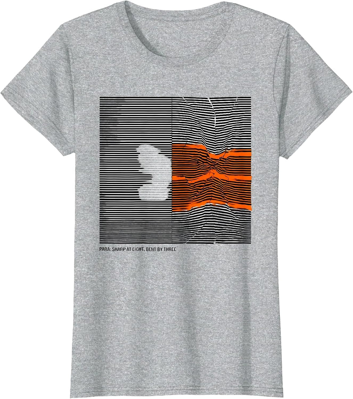 Para Sharp At Eight Bent By Three Funny Paraprofessional T-Shirt - Heather Grey