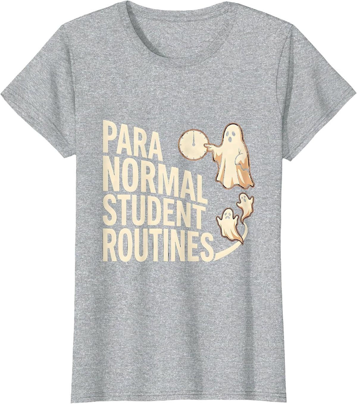 Women's Para Normal Student Routines Funny Paraprofessional T-Shirt - Heather Grey