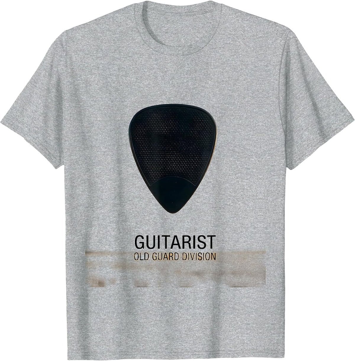 Men's Guitarist Old Guard Division Funny Guitar Player Gift T-Shirt - Heather Grey