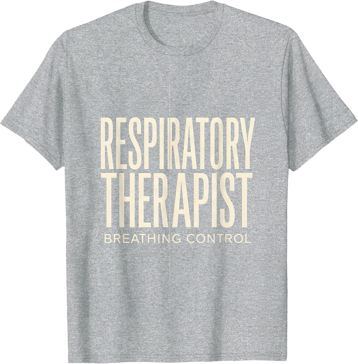 Men's Respiratory Therapist Breathing Control Medical Professional T-Shirt - Heather Grey