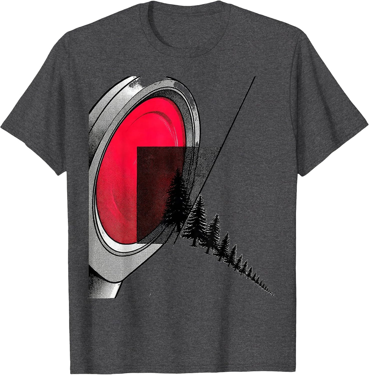 Ultrasound Probe Head Christmas Sonographer Humor T-Shirt - Dark Heather Grey