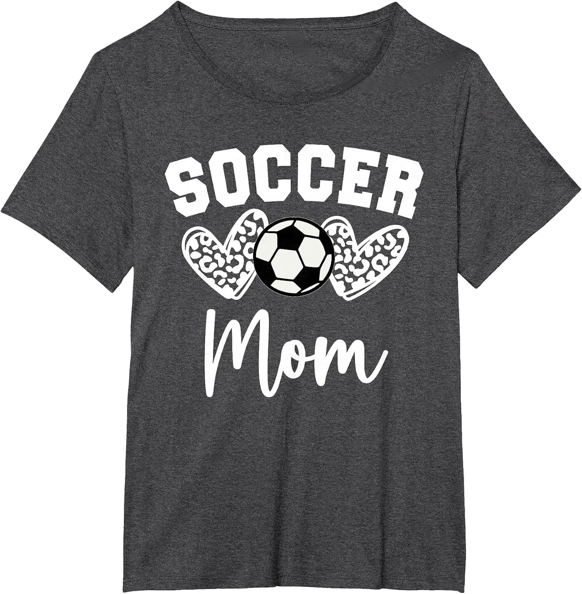 Soccer Mom Matching Family Soccer T-Shirt - Dark Heather Grey