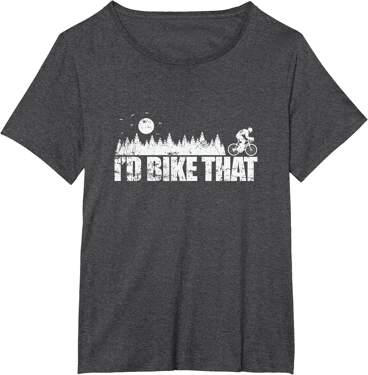 I'd Bike that Cycling Fun Without Any Limits T-Shirt - Dark Heather Grey