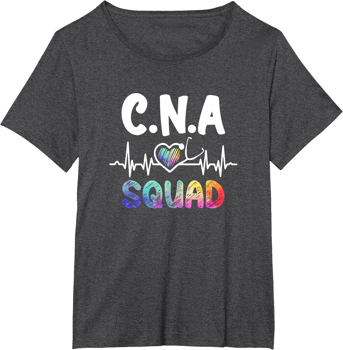 C.N.A Squad Certified Nursing Assistant Nurse Practitioner T-Shirt - Dark Heather Grey