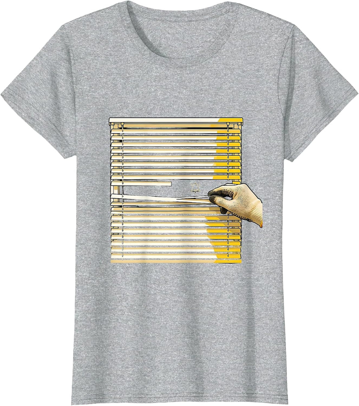 Louvered Vent Repair Minimalist Maintenance Technician T-Shirt - Heather Grey