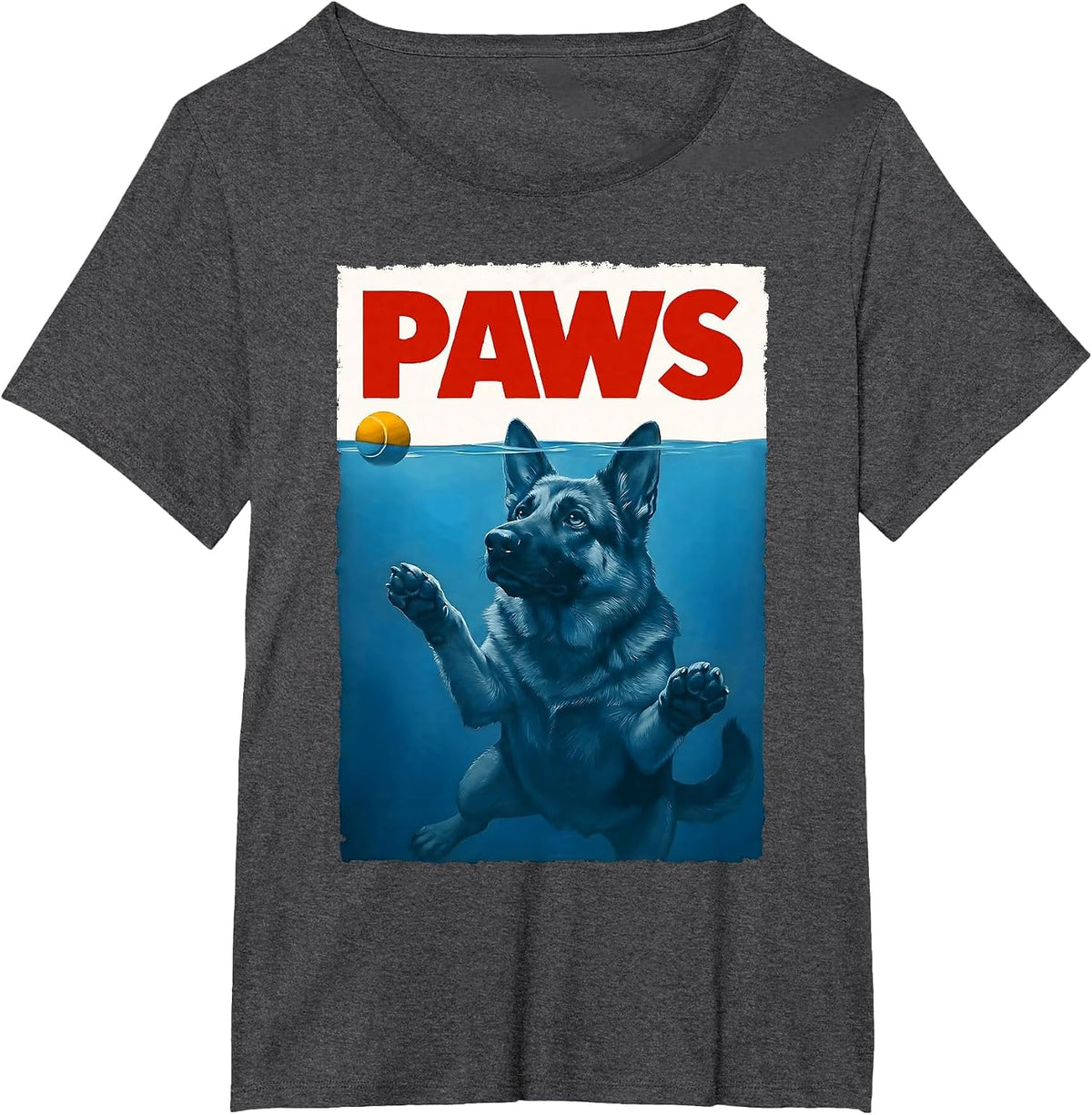German Shepherd Dog Mom Funny German Shepherd T-Shirt - Dark Heather Grey