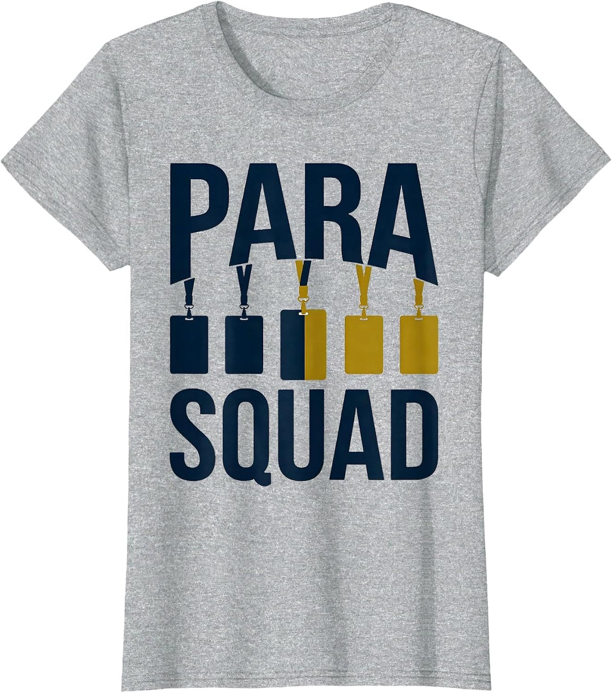 Para Squad Cute Playful Back To School Teacher T-Shirt - Heather Grey
