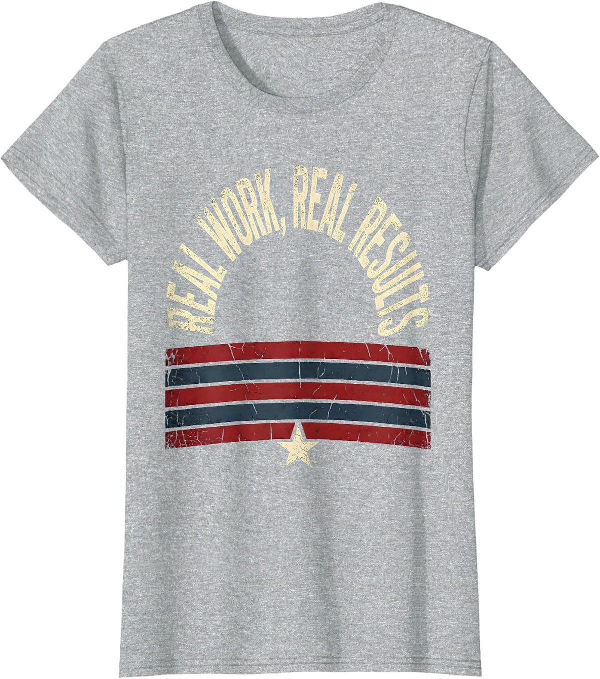 Real Work Real Results Paraprofessional Design T-Shirt - Heather Grey
