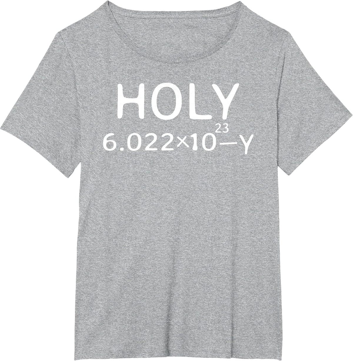Holy Moley Avogadro Mole Carbon Funny Chemistry T-Shirt - Heather Grey