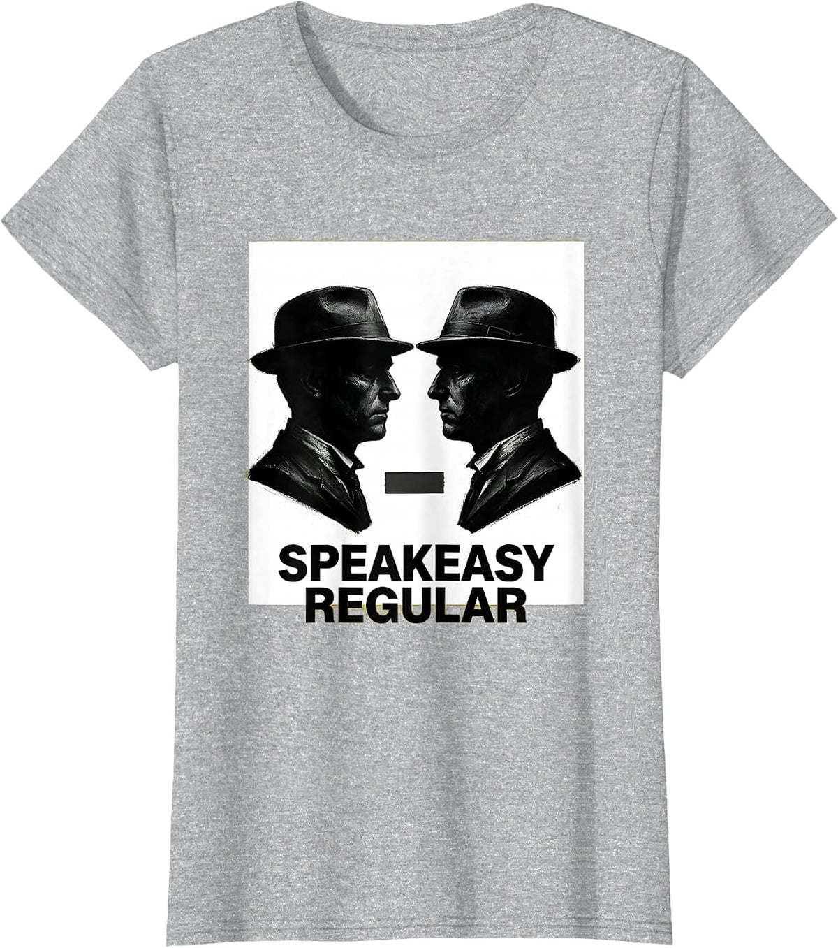 Speakeasy Regular Vintage Roaring 20s Party Costume Humor T-Shirt - Heather Grey