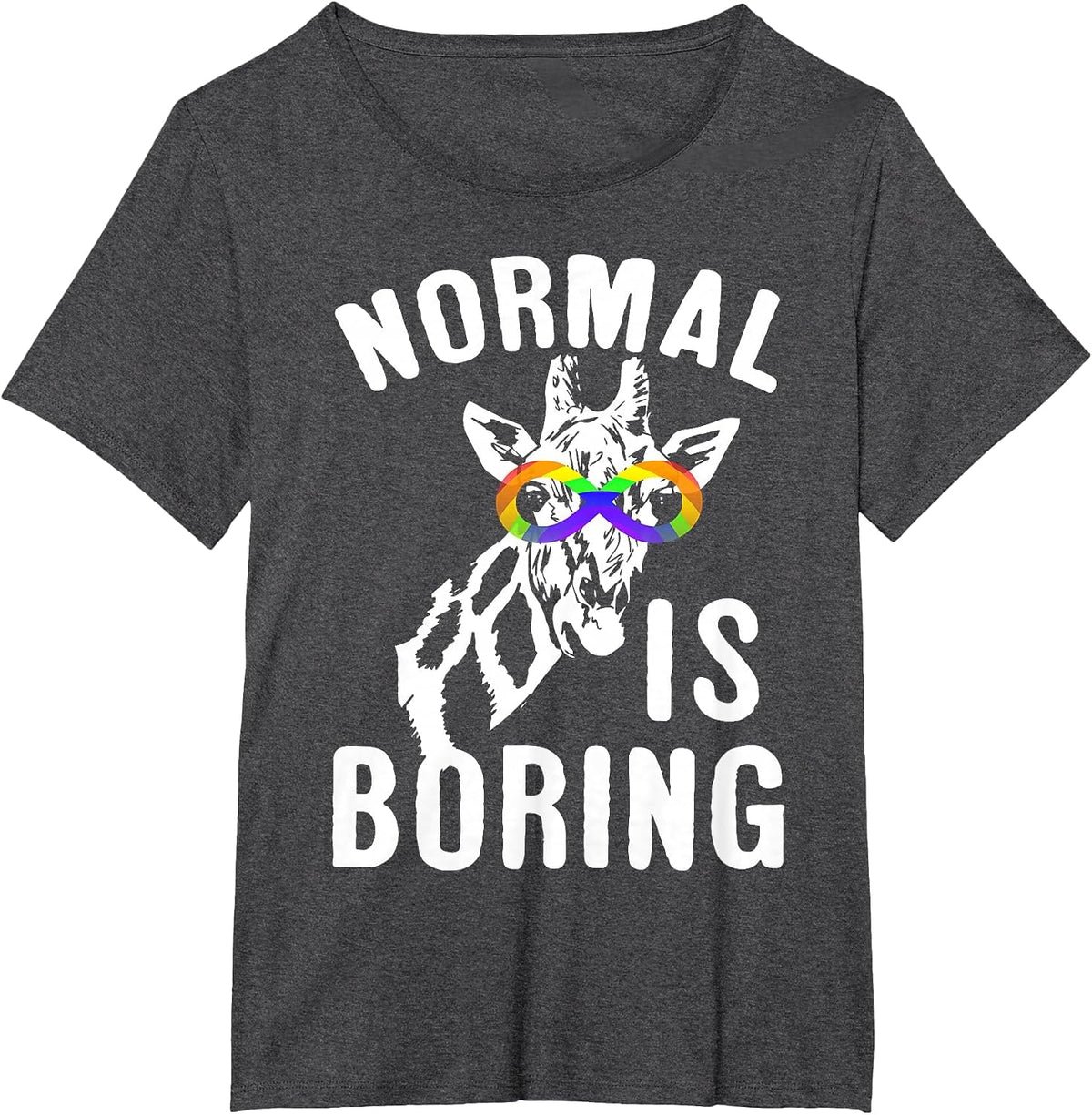 Autism Awareness Shirts Normal is Boring Infinity Symbol T-Shirt - Dark Heather Grey