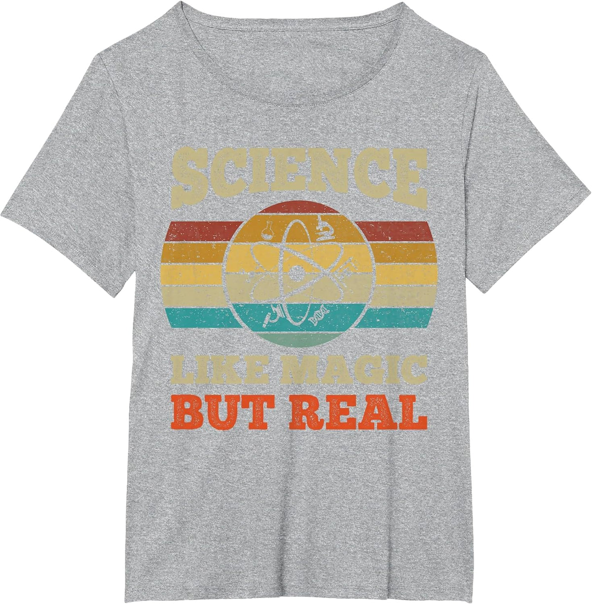 Science Like Magic But Real Shirt Science Teacher Geek Nerd T-Shirt - Heather Grey
