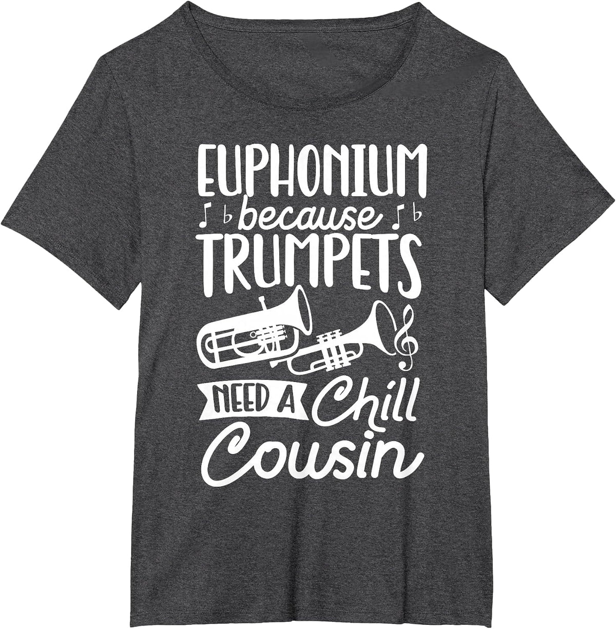 Euphoniumist Orchestra Marching Band Brass Horn Euphonium T-Shirt - Dark Heather Grey