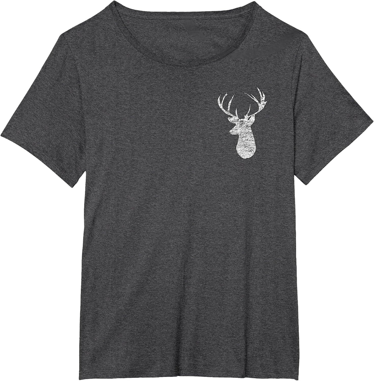 Deer Hunting Camo Flag 2-Sided T-Shirt - Dark Heather Grey