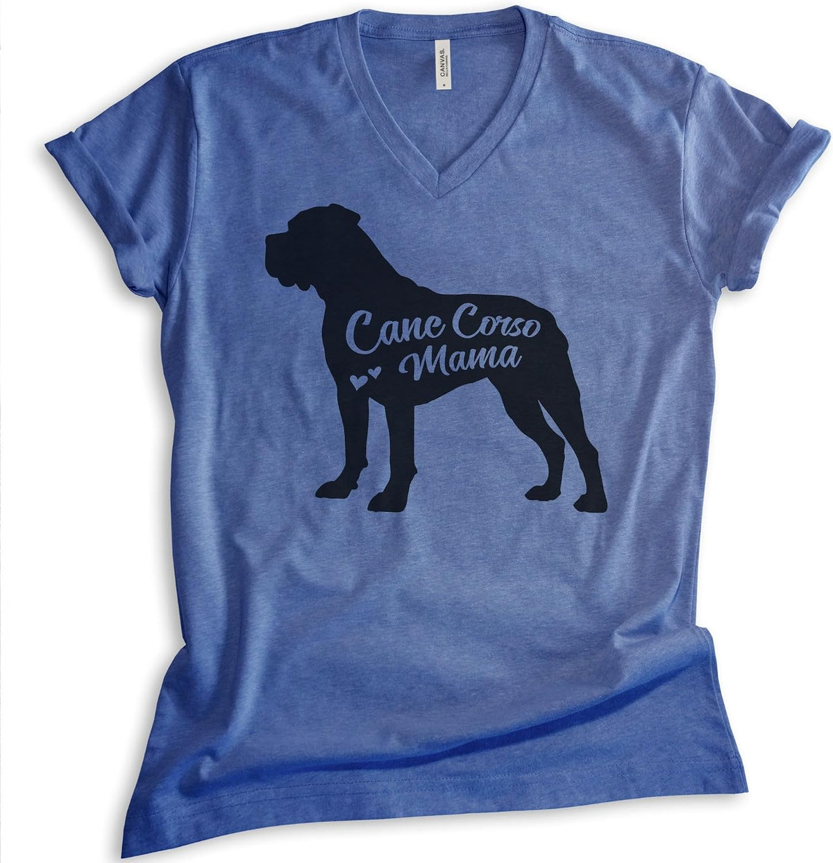 EVERTREE CLOTHING Cane Corso Mama V-Neck T-Shirt, Unisex Women's V-Neck Shirt, Cane Corso Owner, Funny Dog Mama Gift -