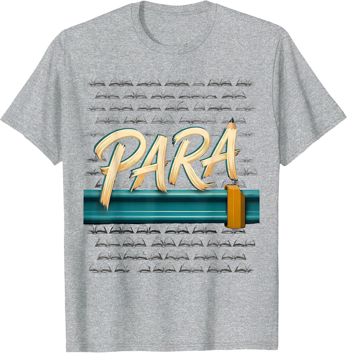 Men's Para Vintage Paraprofessional Teacher Aide School Support T-Shirt - Heather Grey