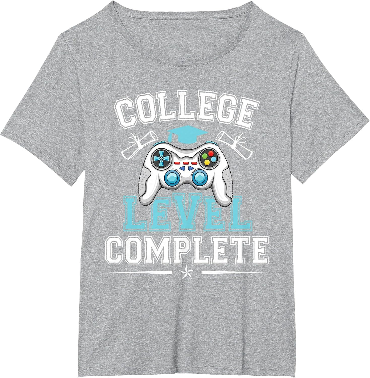 College Level Complete Video Gamers Graduation Class of 2026 T-Shirt - Heather Grey