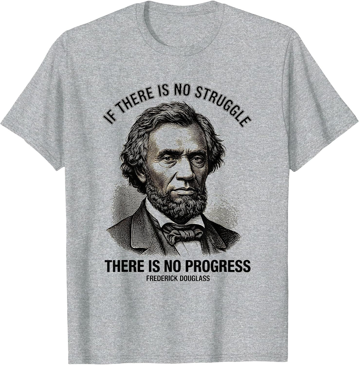 Men's If There Is No Struggle, No Progress Frederick Douglass T-Shirt - Heather Grey