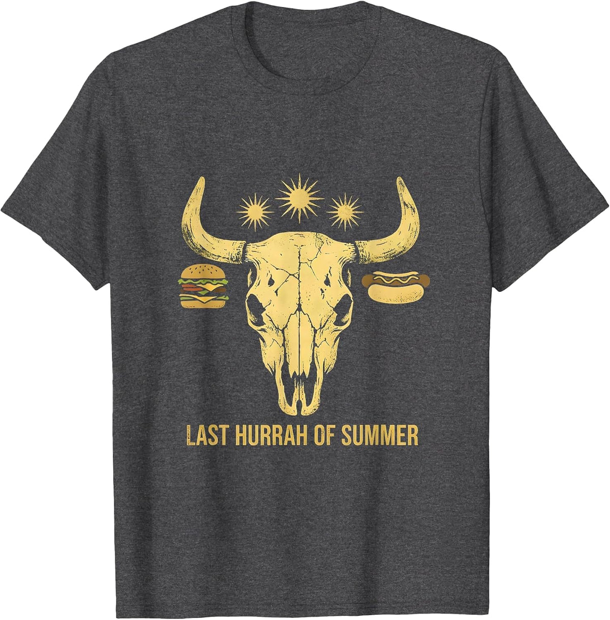 Men's Last Hurrah of Summer Labor Day Design T-Shirt - Dark Heather Grey