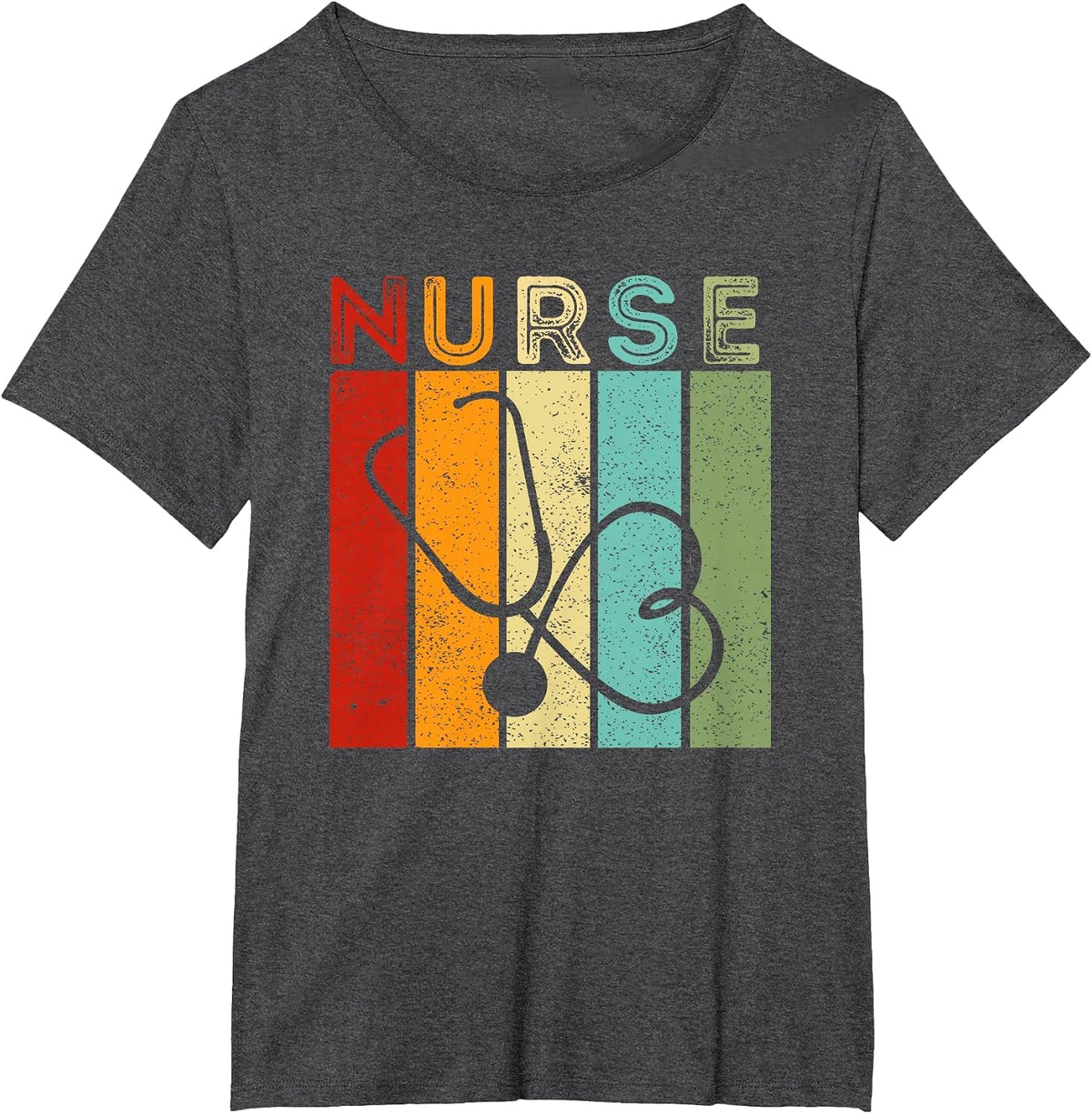 Vintage Nurse Retro RN Nursing Student Graduation Men Women T-Shirt - Dark Heather Grey