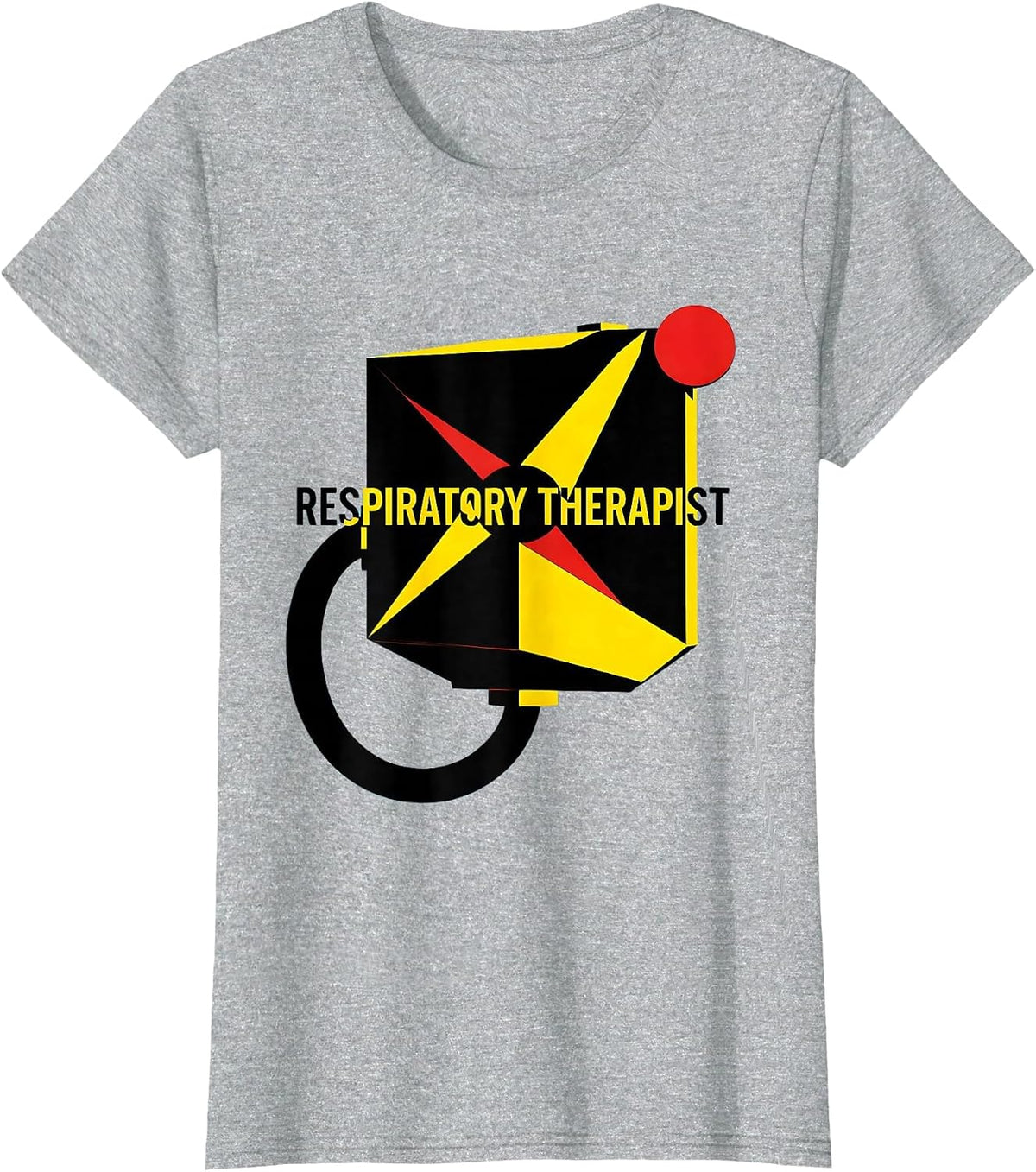 Women's Respiratory Therapist Modernist RT Profession Pride T-Shirt - Heather Grey