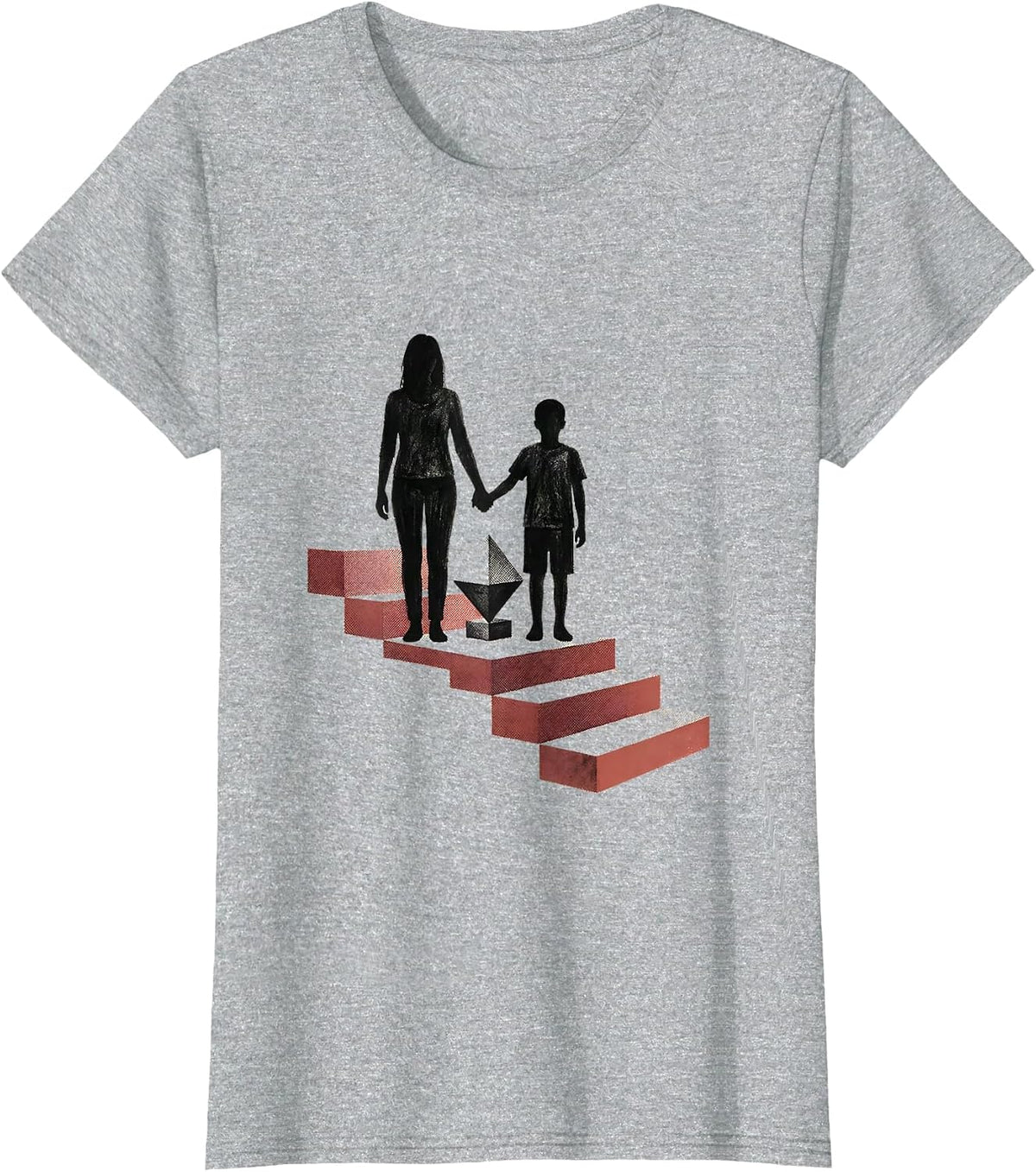 Para Pair Minimalist Classroom Appreciation Back To School T-Shirt - Heather Grey