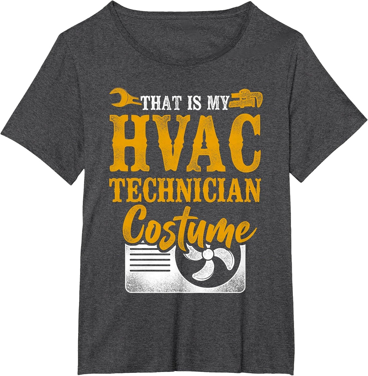 HVAC Technician Tech Halloween Vintage that is My HVAC T-Shirt - Dark Heather Grey