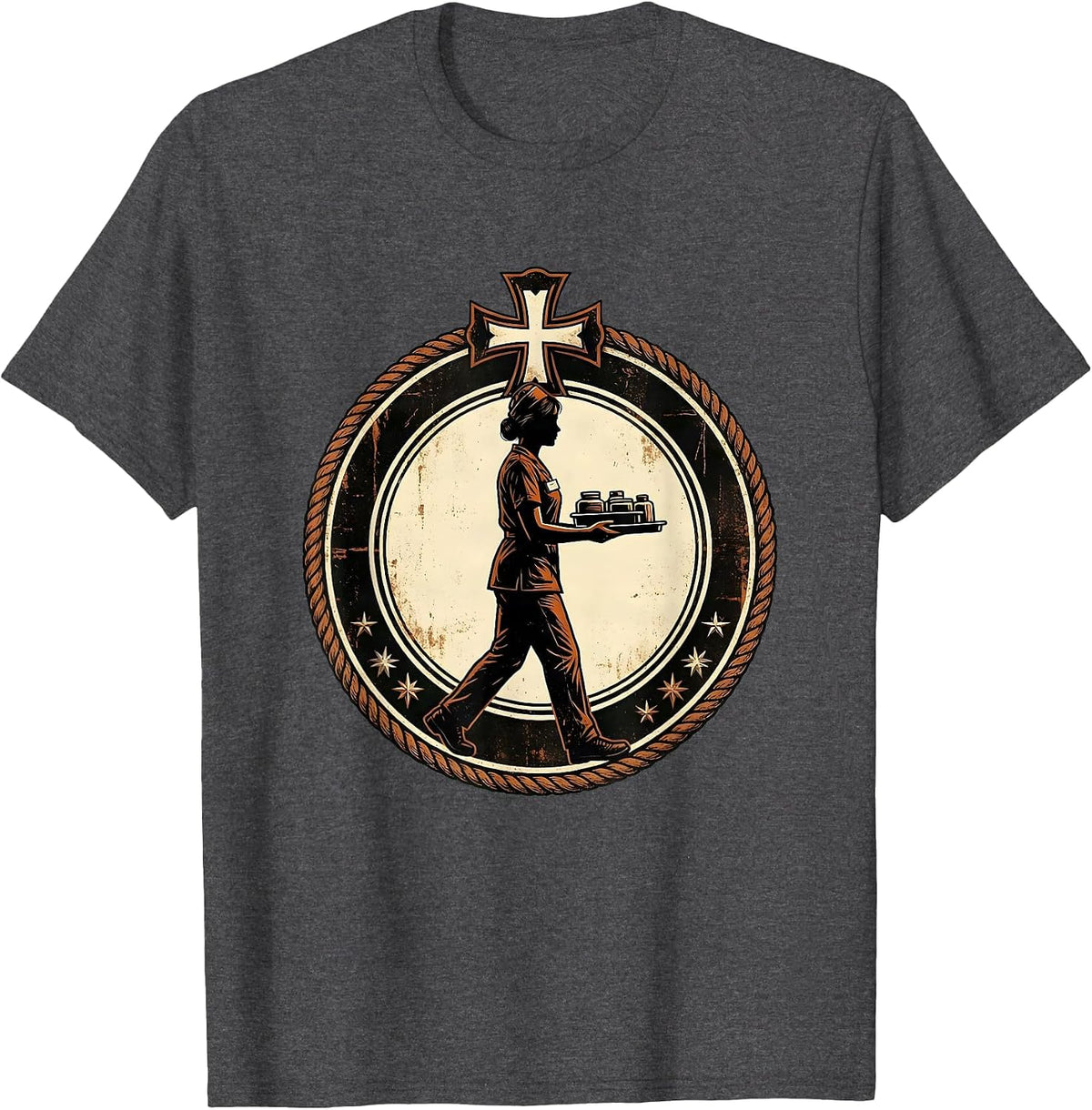 Medical Assistant On The Go Graphic Design T-Shirt - Dark Heather Grey
