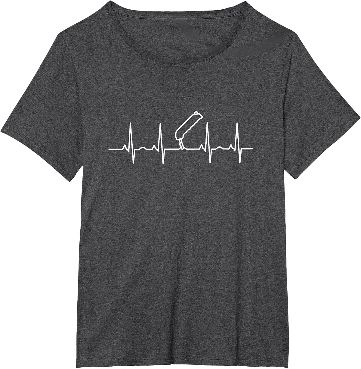 Stained Glass Artist Heartbeat T-Shirt - Dark Heather Grey