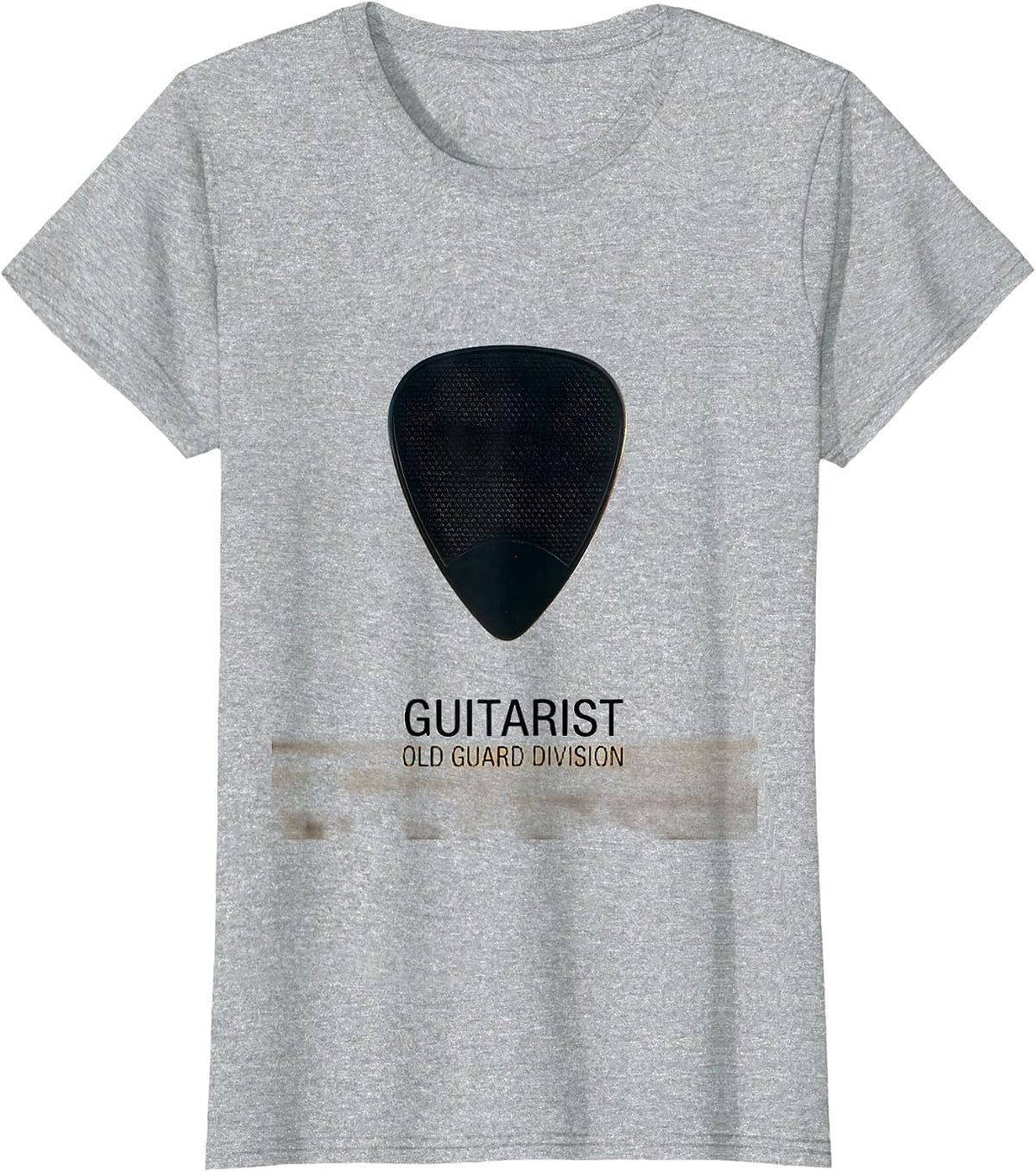 Women's Guitarist Old Guard Division Funny Guitar Player Gift T-Shirt - Heather Grey