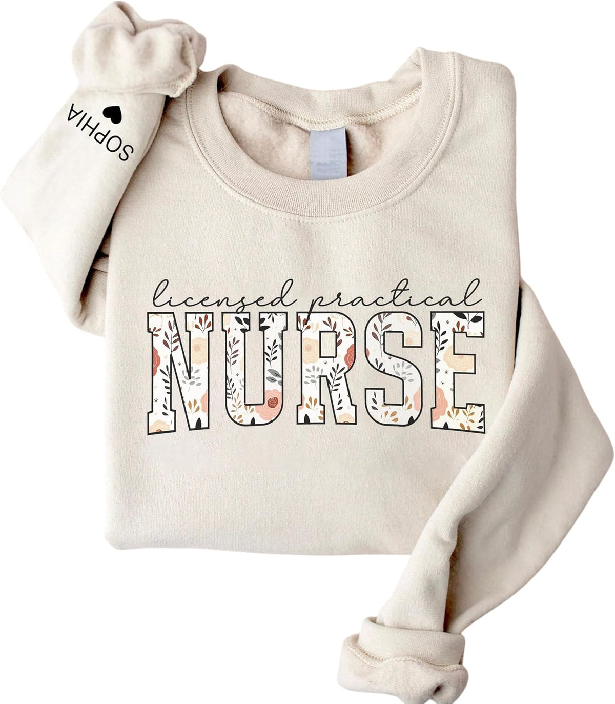 CHILLEVER Personalized LPN Sweatshirt, Licensed Practical Nurse Crewneck, Nurse Appreciation Gift, Gift For Nursing Student