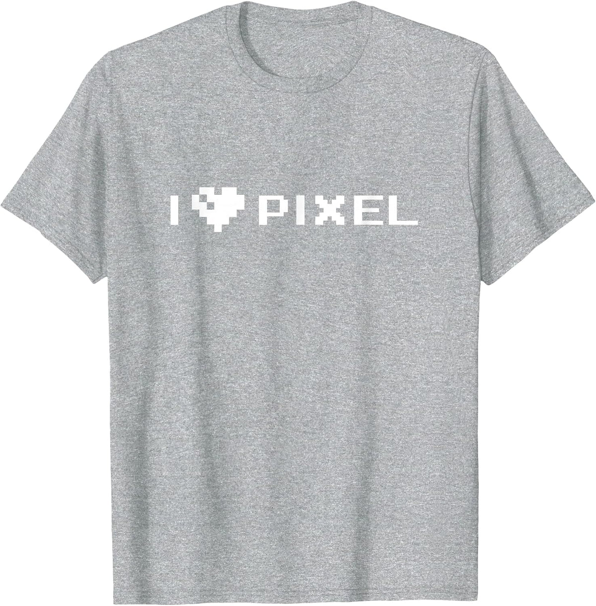 i Love Pixels T-Shirt - Heather Grey