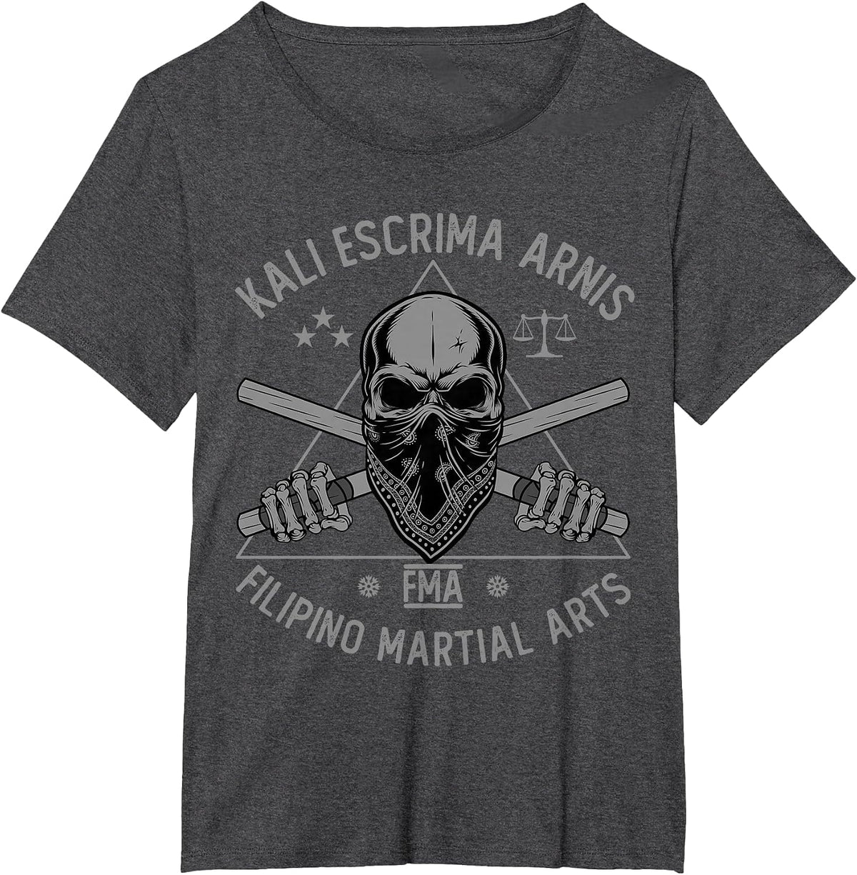 Kali Escrima Arnis FMA Filipino Martial Arts Martial Arts T-Shirt - Dark Heather Grey