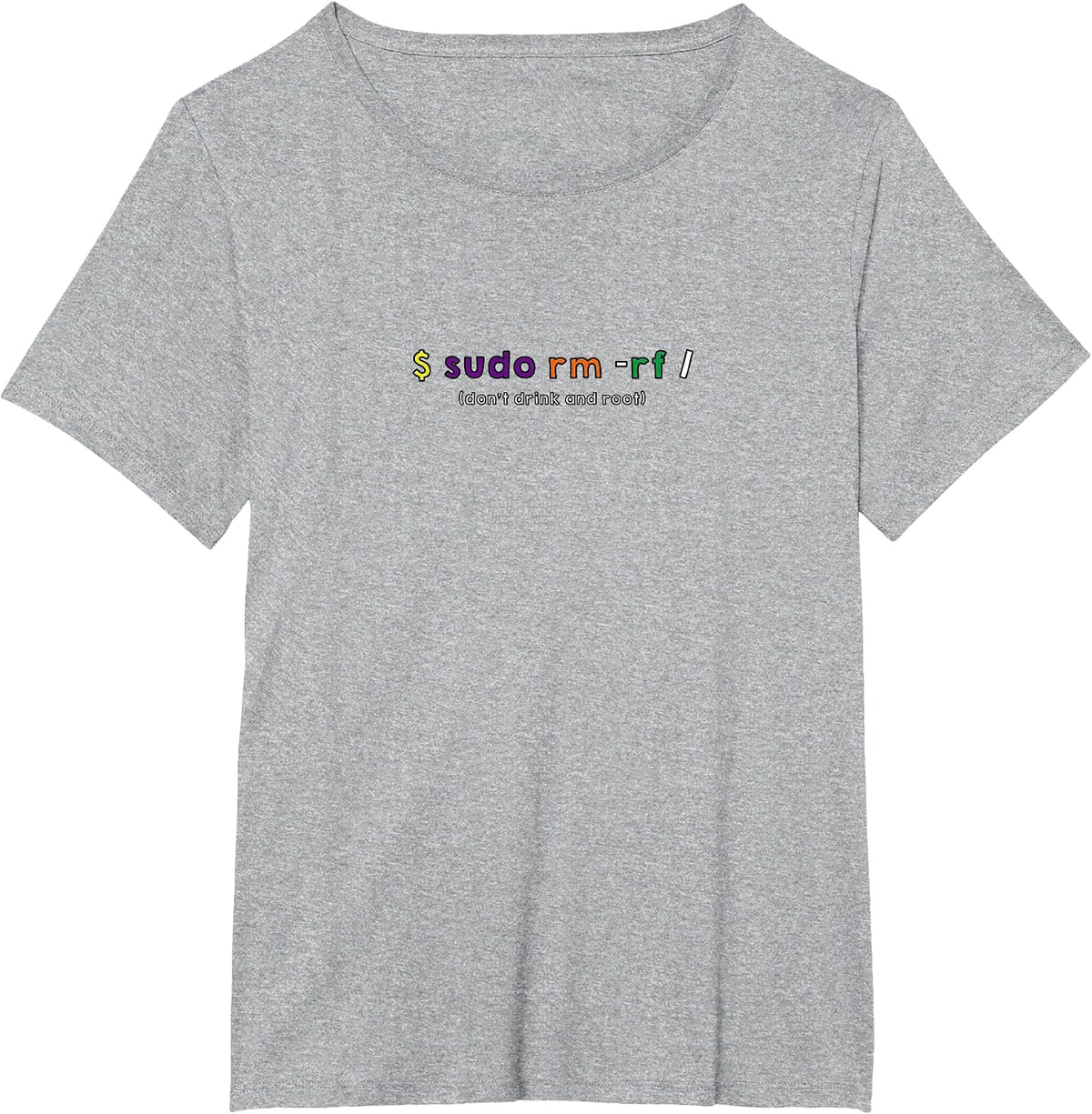 sudo Root Funny Geek Linux Ubuntu Debian redhat Tshirt T-Shirt - Heather Grey