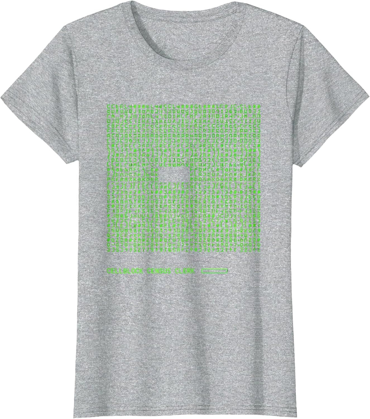 Cellblock Census Clerk Funny Police Officer Gift For Cop T-Shirt - Heather Grey