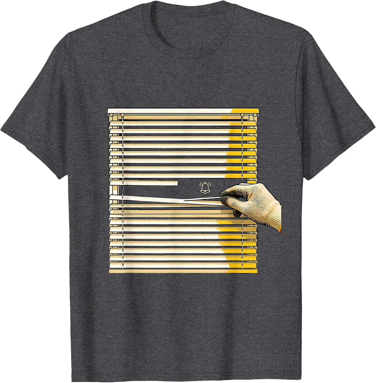 Louvered Vent Repair Minimalist Maintenance Technician T-Shirt - Dark Heather Grey