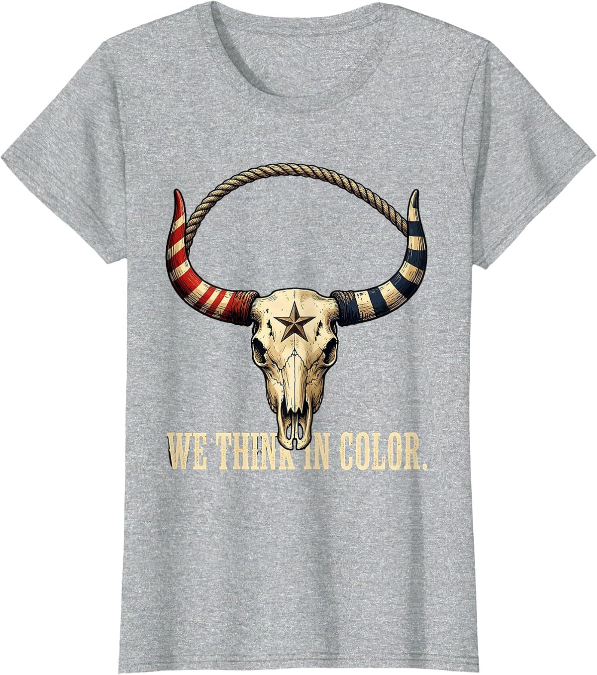 We Think In Color Neurodiversity Design T-Shirt - Heather Grey