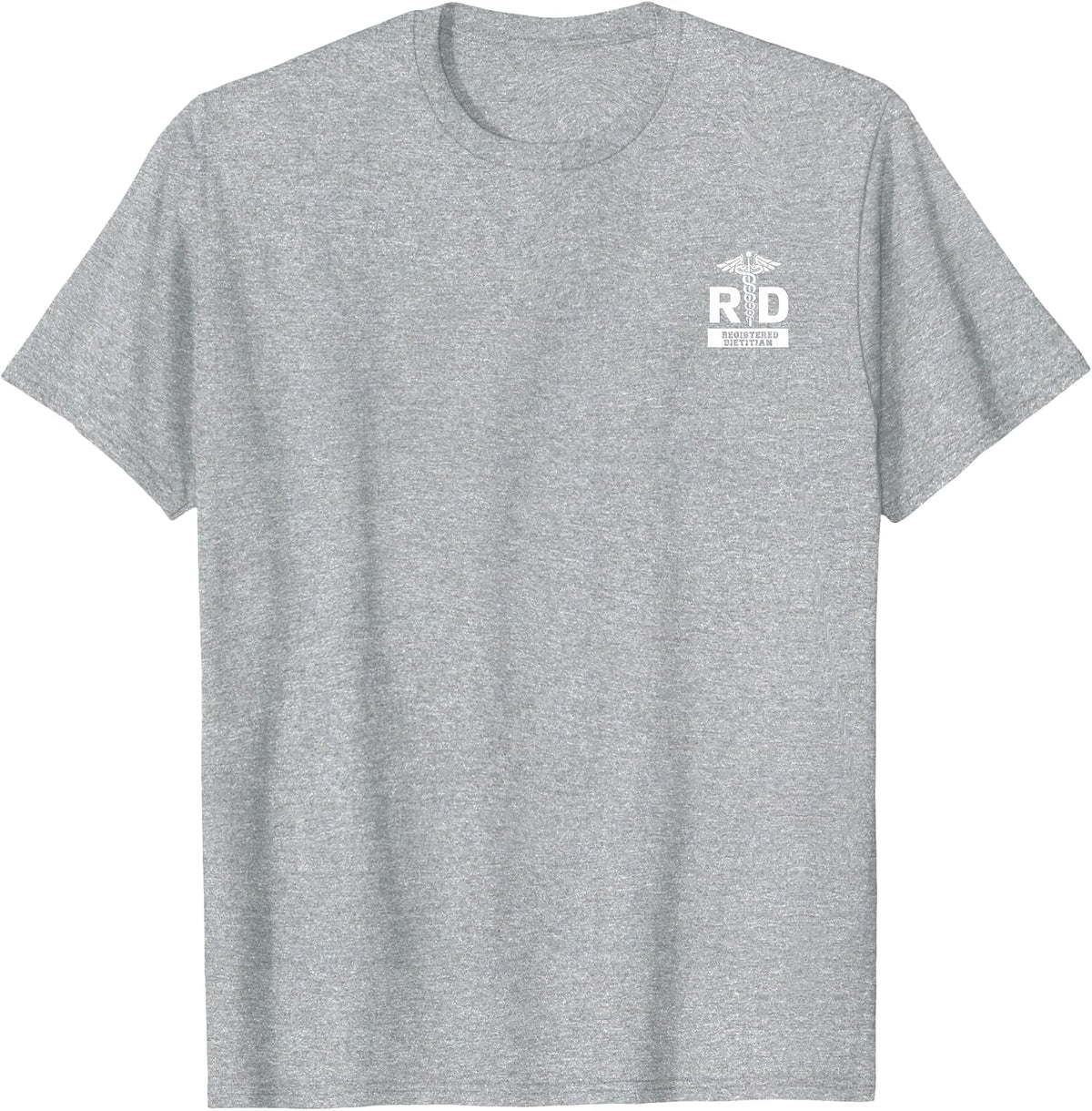 Registered Dietitian & Nutritionist Hospital Staff Uniform T-Shirt - Heather Grey
