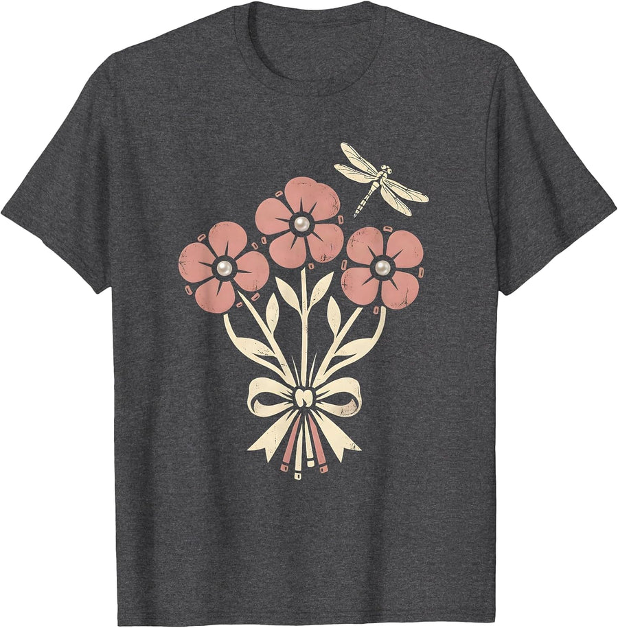 Men's Gigi Pearl Nails Elegant Hand Graphic T-Shirt - Dark Heather Grey