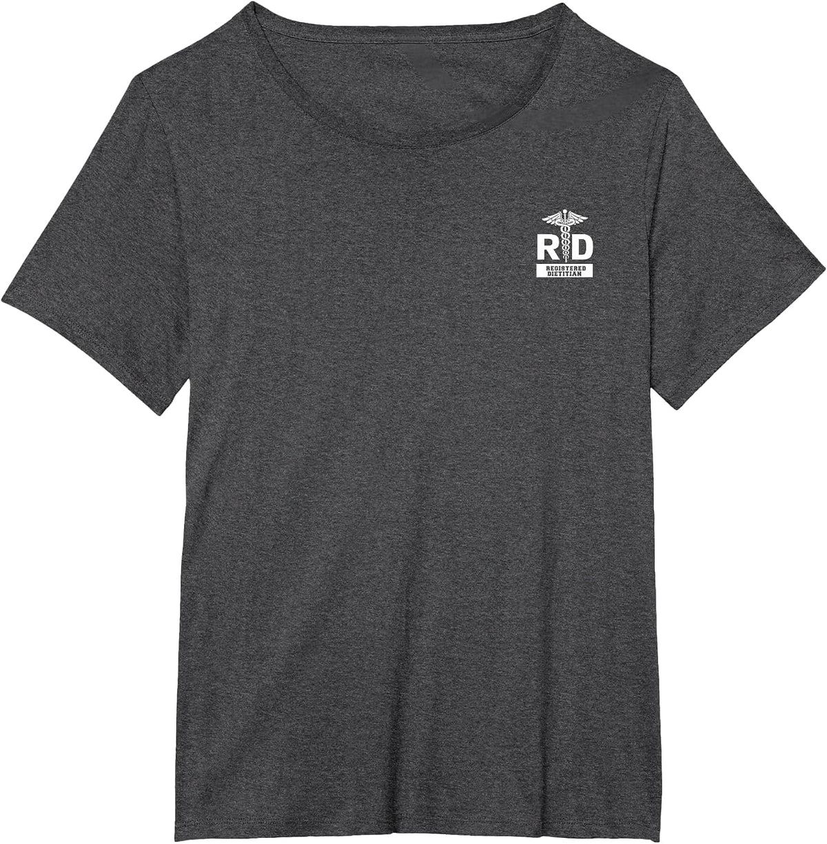 Registered Dietitian & Nutritionist Hospital Staff Uniform T-Shirt - Dark Heather Grey