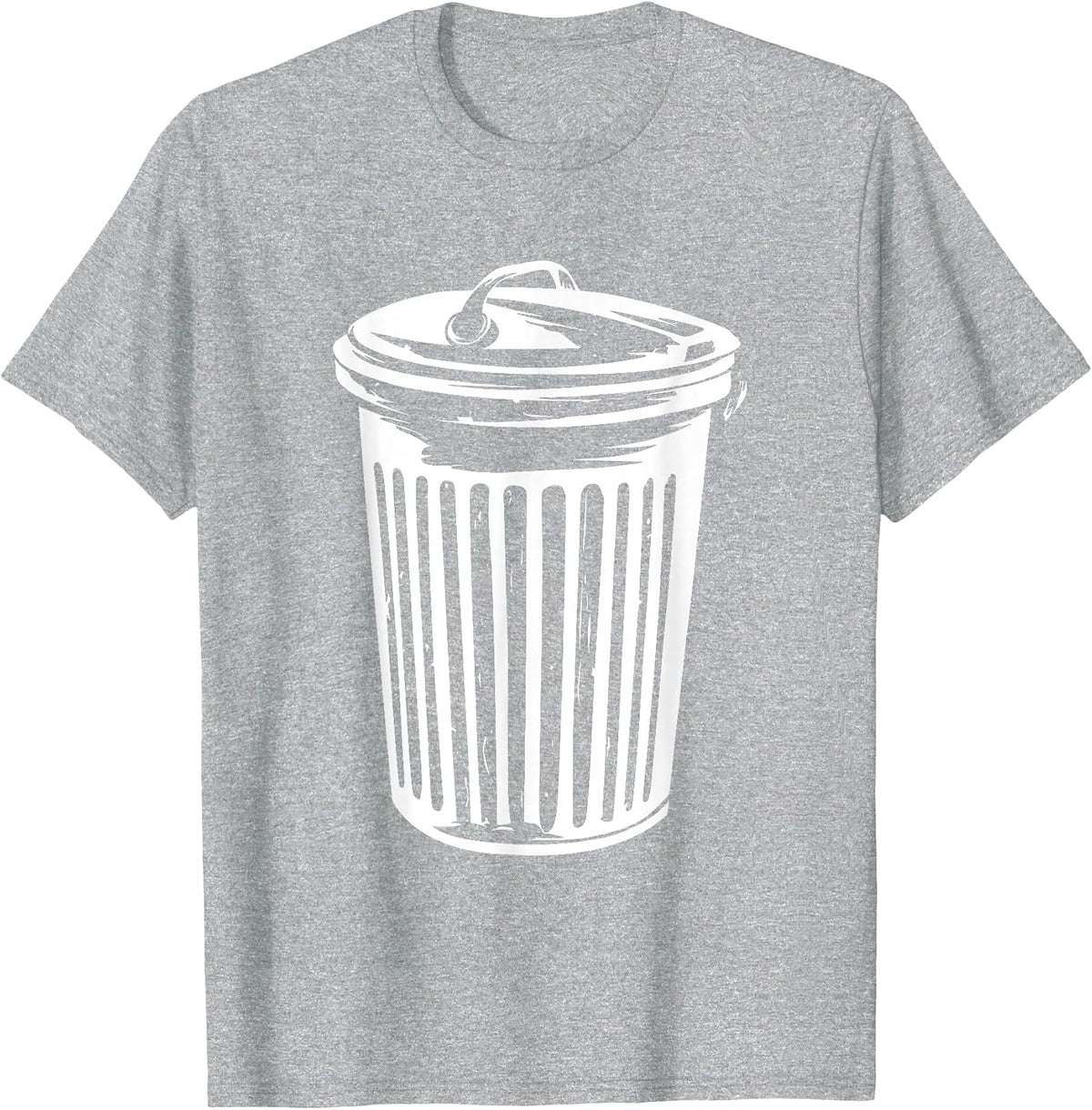 Trash Can Halloween Costume Garbage Can Trashcan Costume T-Shirt - Heather Grey