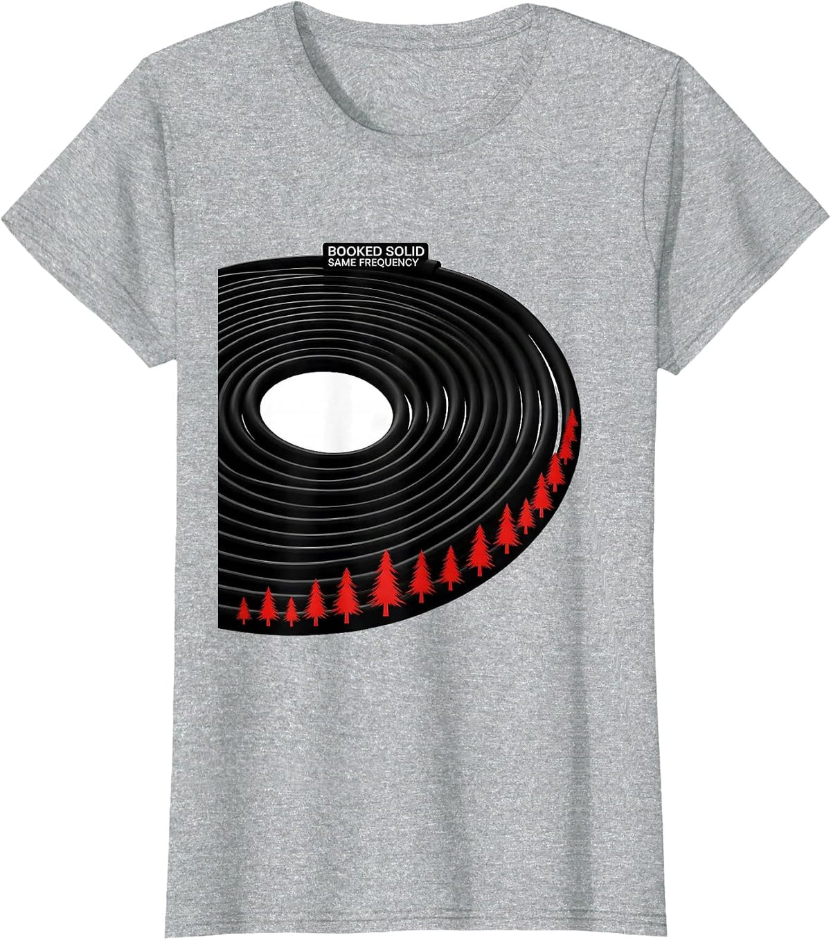 Booked Solid Same Frequency Funny Sonographer Ultrasound T-Shirt - Heather Grey
